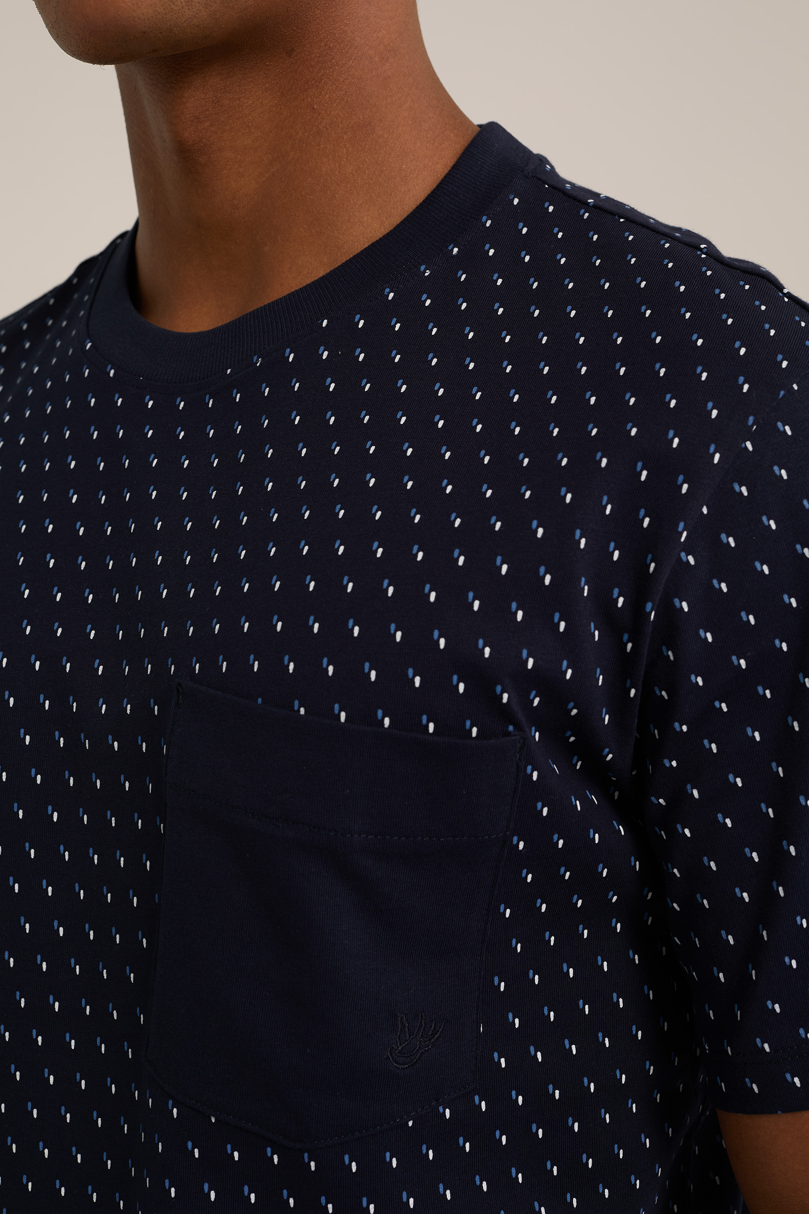 pyjamashirt met dessin WE Fashion Donkerblauw