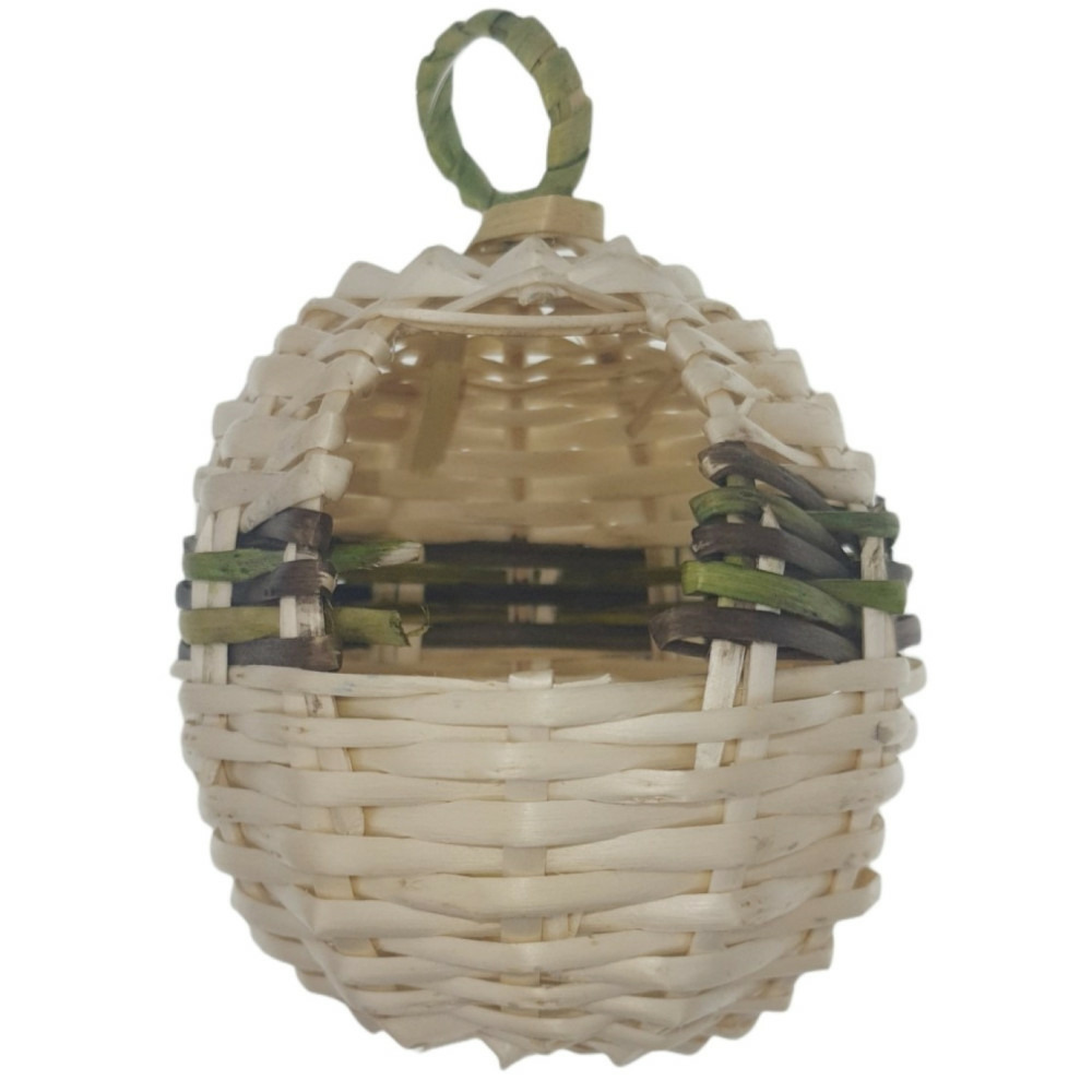 3 nids en osier pour oiseaux exotiques, pour oiseaux