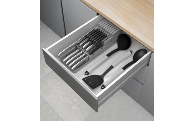 Metaltex Blade-Fit Messer-Organizer Verstellbar mit 3 verschiedenen Ebenen