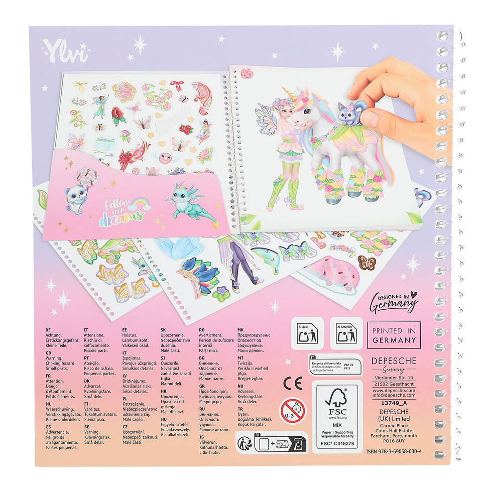 Ylvi Dress Me Up stickerboek Follow Your Dreams