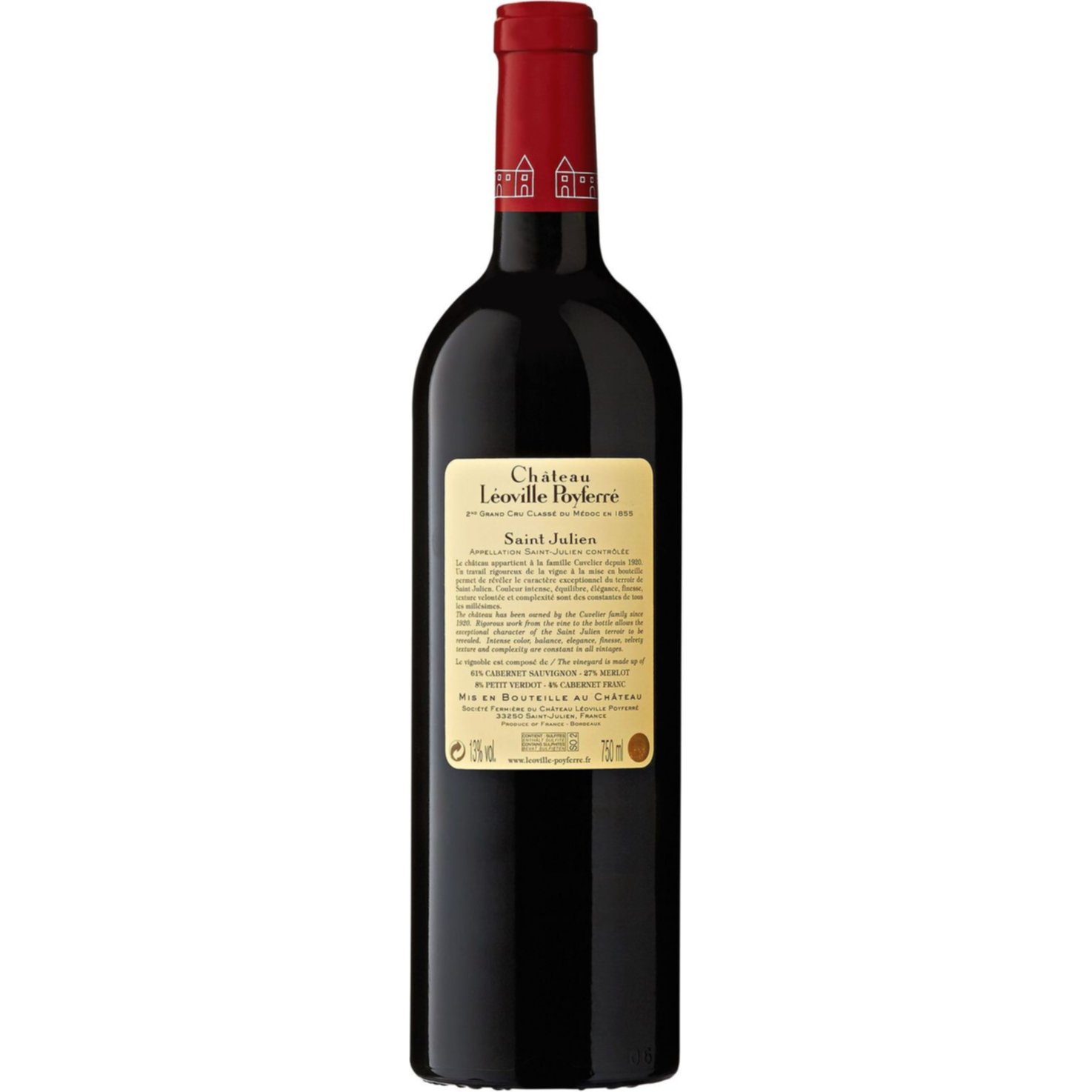 Château Léoville-Poyferré Saint-Julien AC 2ème Cru Classé -75cl