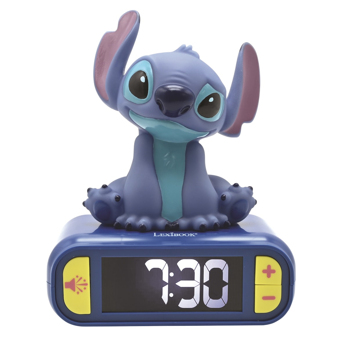 Disney Stitch Vekkerklokke med nattlys og lyd.