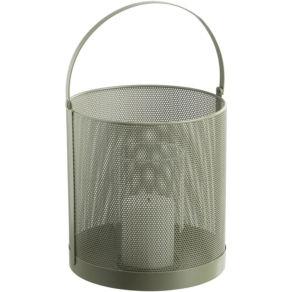 Windlicht Malaga - groen - 24xØ23 cm