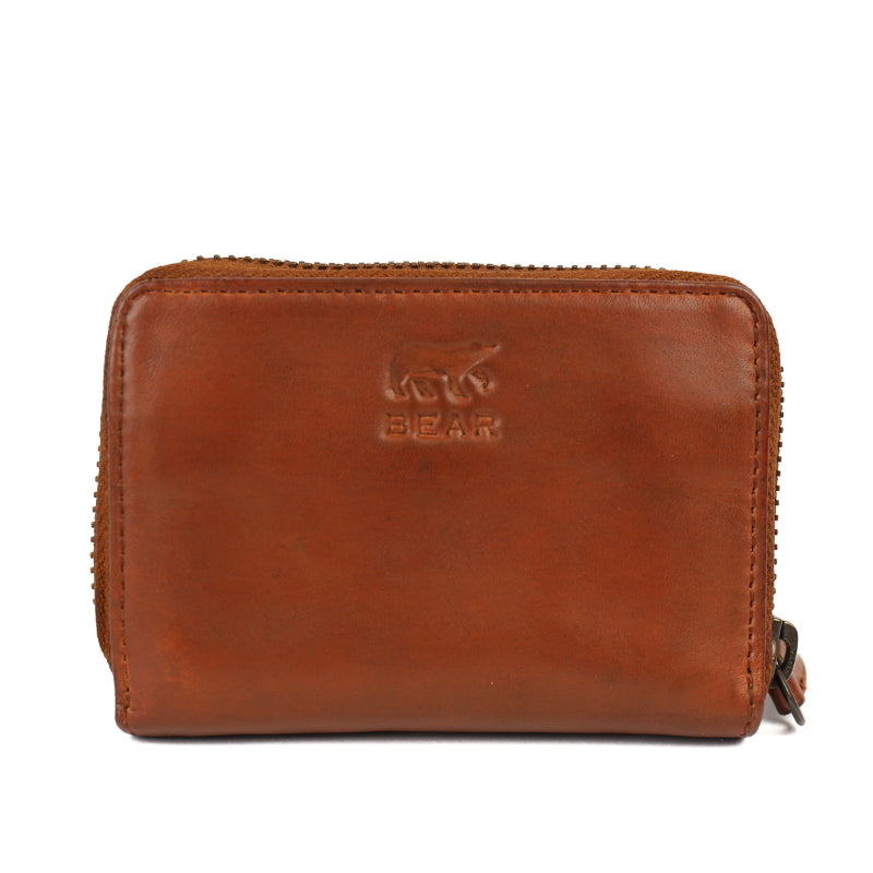 Bear Design Creditcard Etui Rudie RFID Protected Cognac