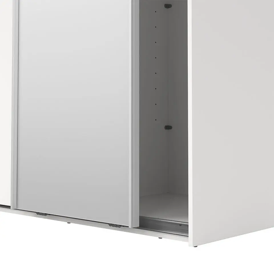 Hioshop Como schuifdeurkast 2 deuren 120x220cm wit