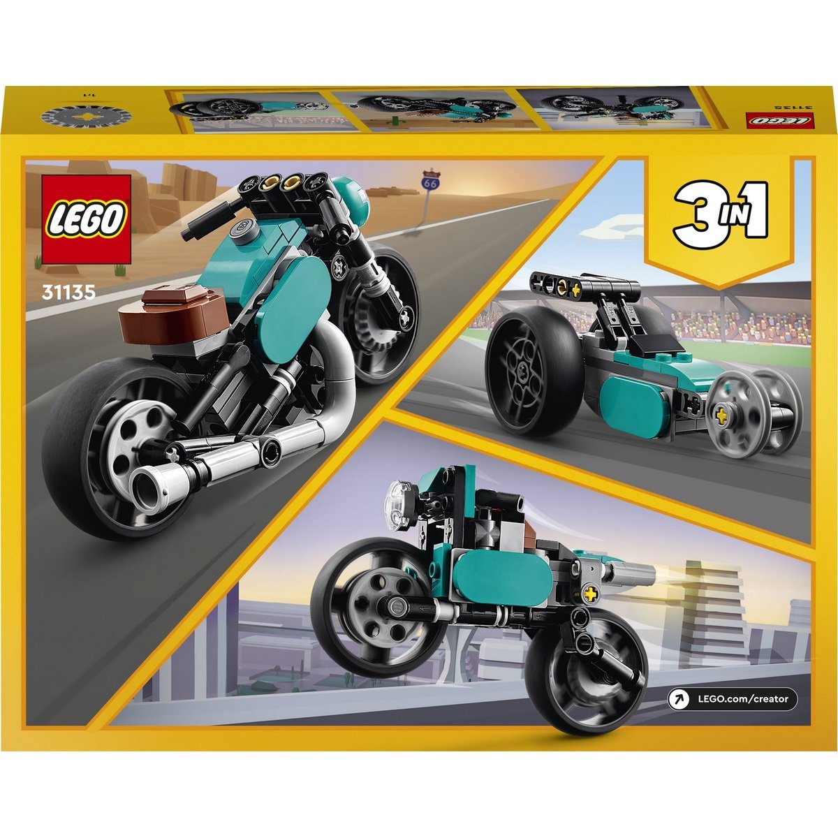 Moto ancienne Lego Creator 31135