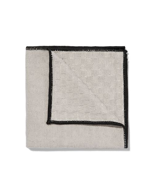 chiffon microfibre texturé 35x35 gris beige