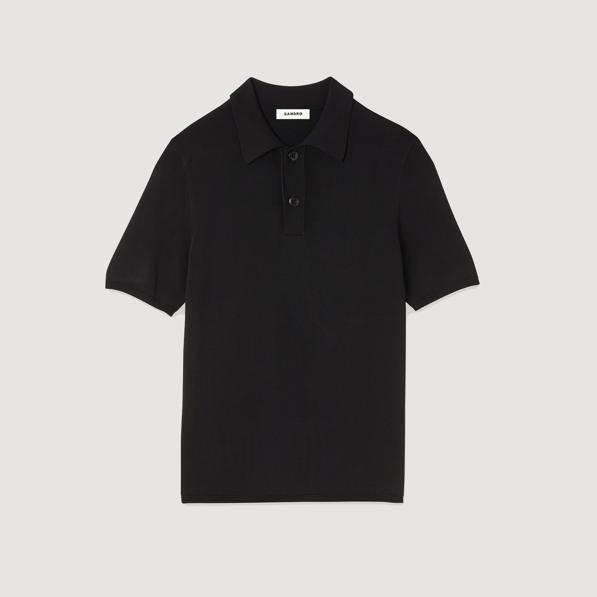 Polo en maille á manches courtes
