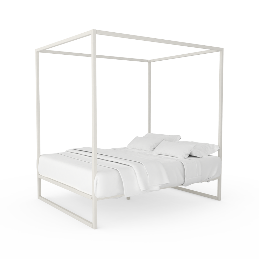 Hemelbed bedframe °02 | Wit 160 x 220 cm