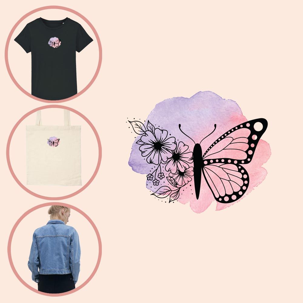 Kleding transfer Butterfly