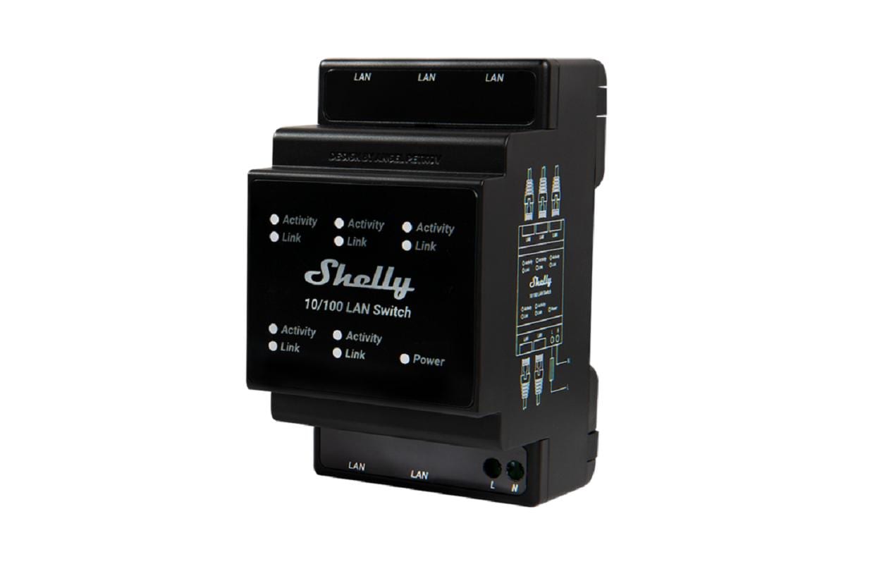 Smart Home LAN SwitchLAN-Switch für die DIN-Schienen