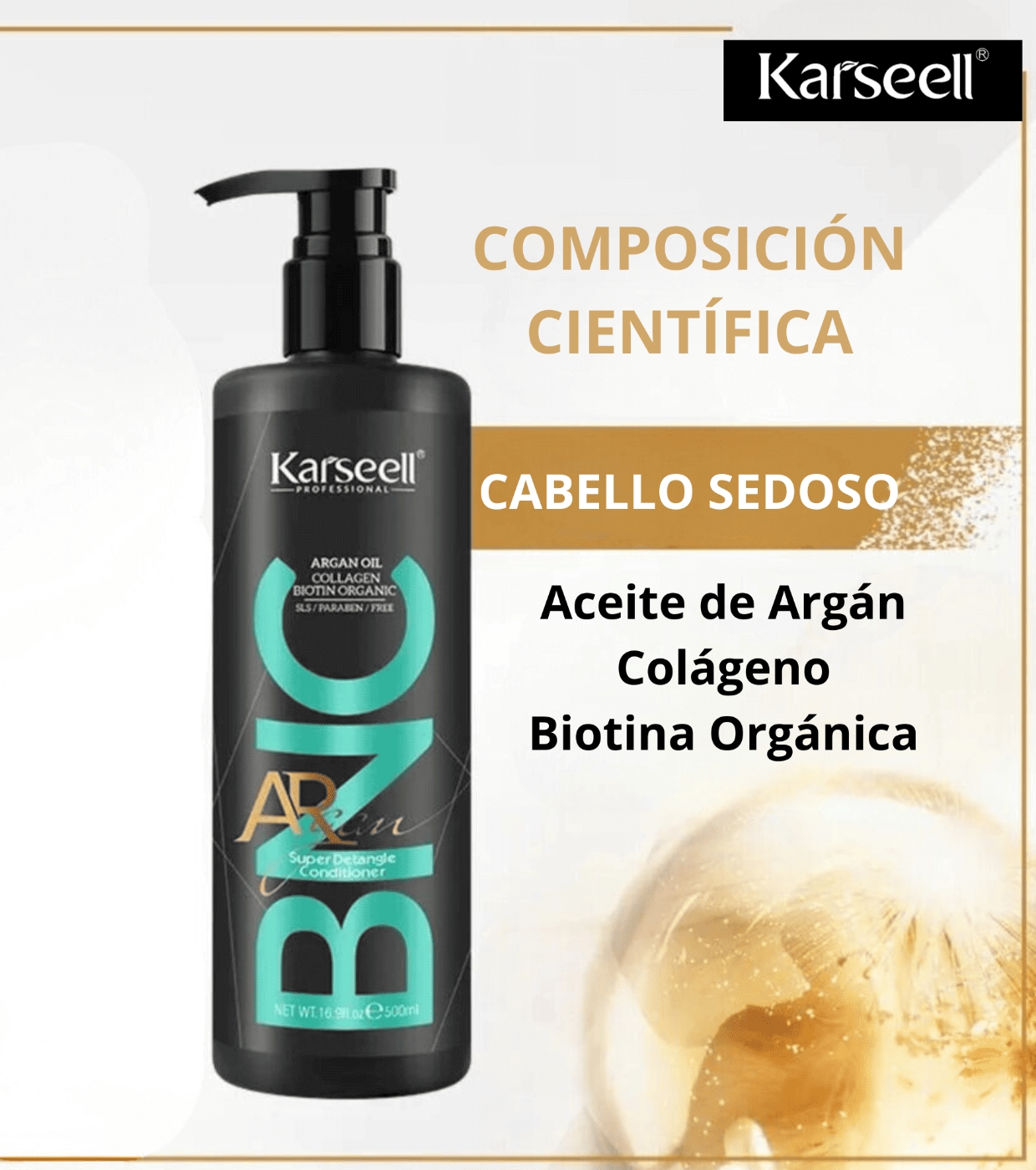 Karseell - *BNC* - Condicionador com Óleo de Argan