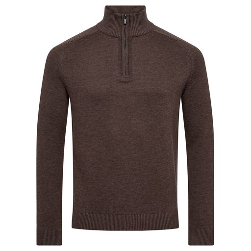 Bruun & Stengade Pelle Striktrøje, Brown, XL