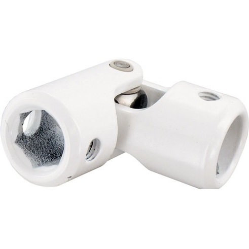 Cardan 6 pans de 10 et diamètre 12 blanc sc
