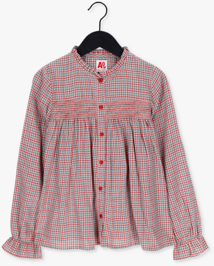 AO76 rode ao76 blouse inuit red check shirt