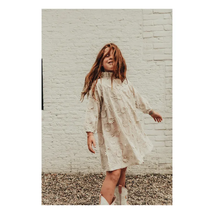 Baje Studio Robe Yala Brodée | Crème
