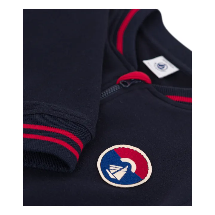 Petit Bateau Teddy en Molleton Brossé | Bleu marine