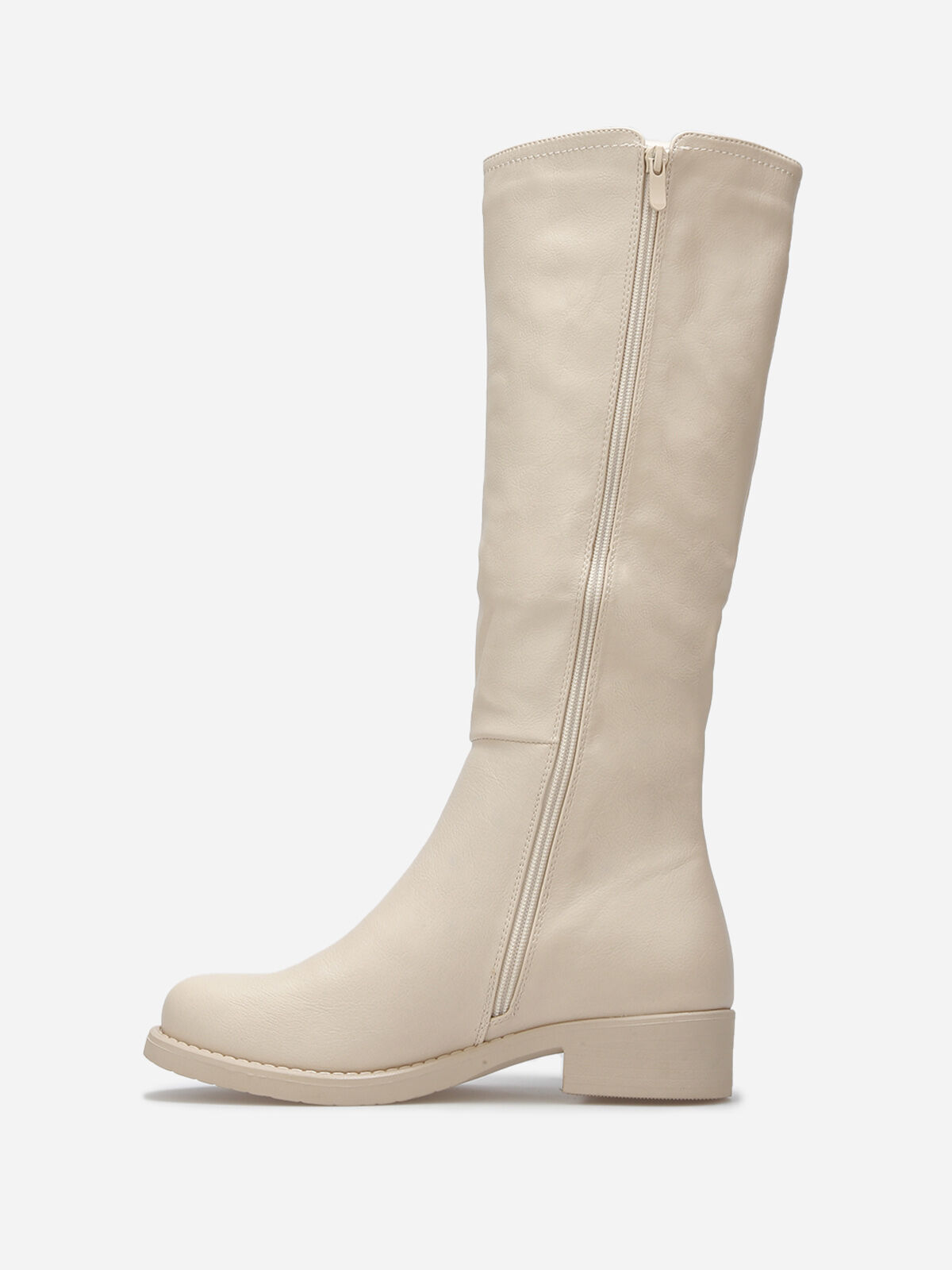 Bottes Chelsea style cavalières- Beige