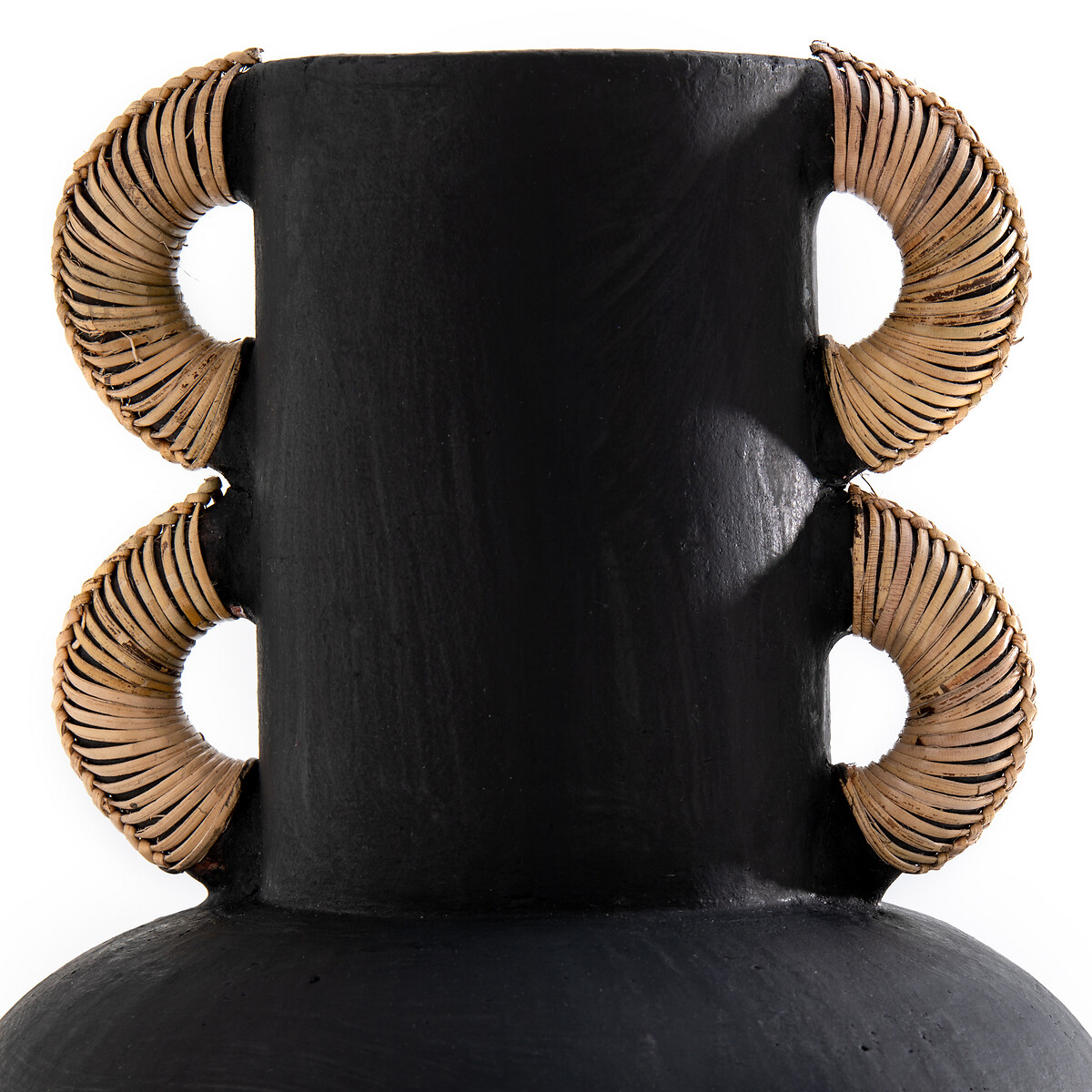 LA REDOUTE INTERIEURS<br>Vaso decorativo em cerâmica e rattan H41,5 cm Kuro