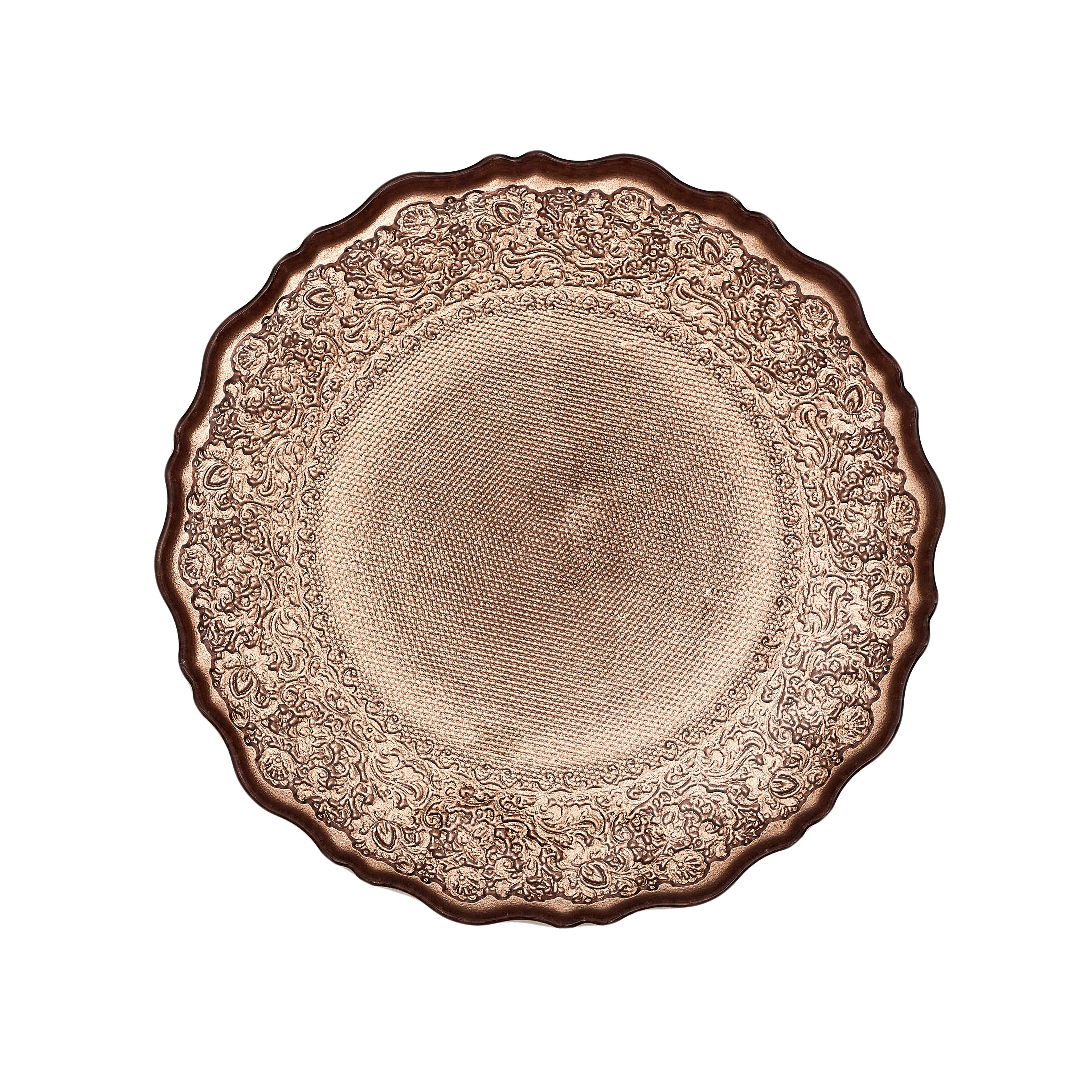ASSIETTE MIRAGE VERRE D.21CM