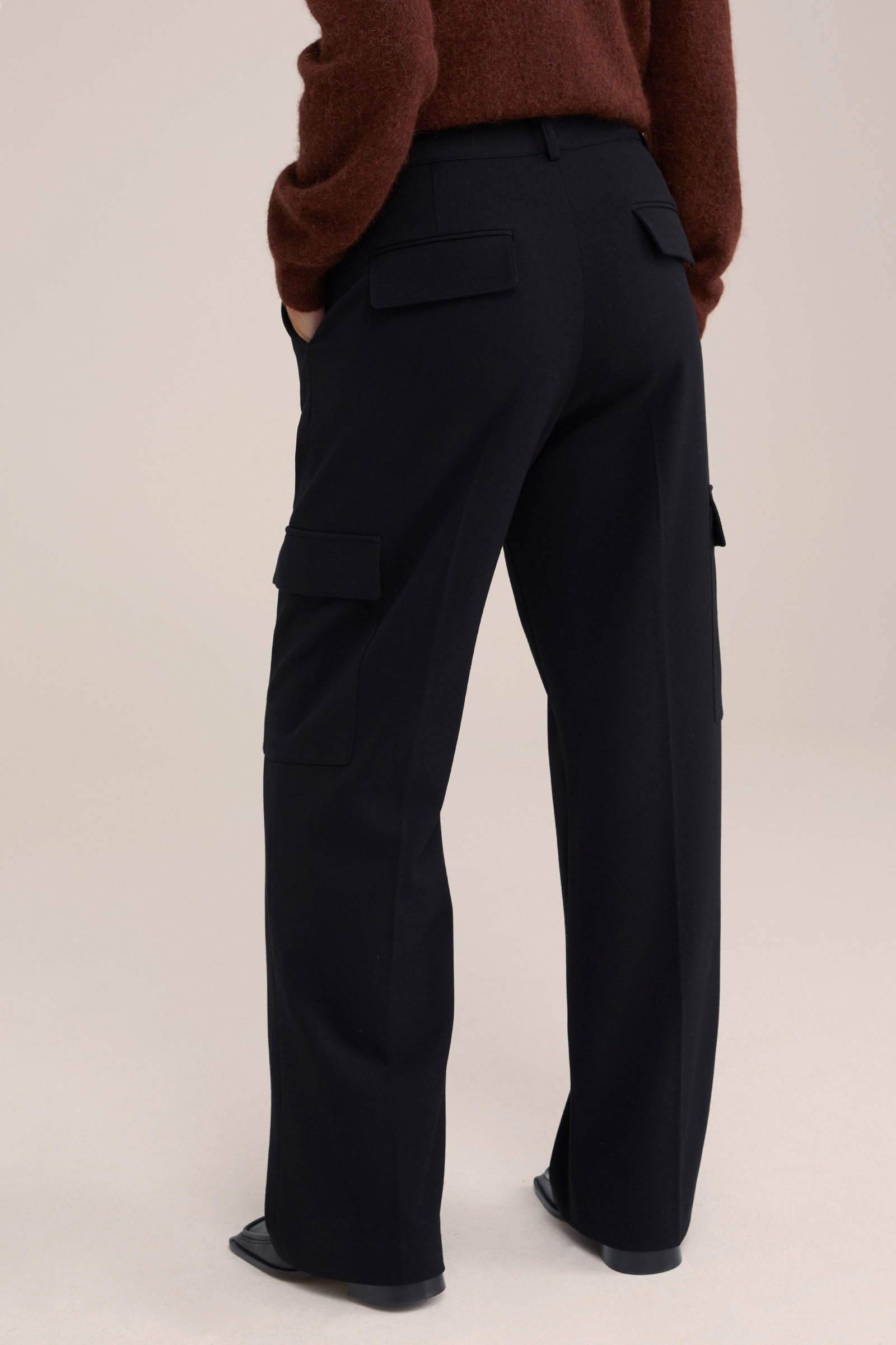 regular fit cargobroek WE Studio Zwart