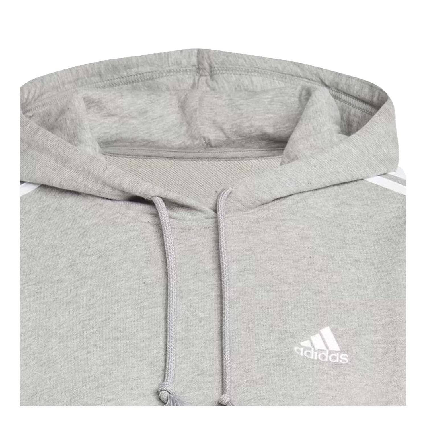 adidas  Essential 3-Stripes French Terry Crop Hoodie