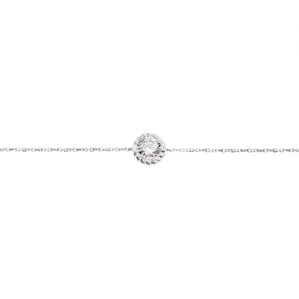 Bracelet Rufina Or Blanc Oxyde De Zirconium