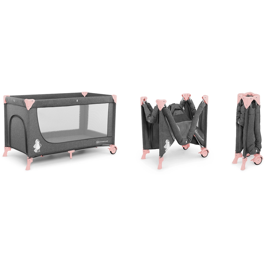 Kinderkraft Reisebett Joy Pink