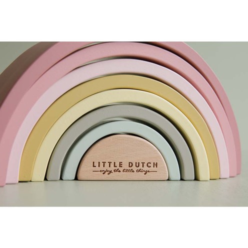 Arc en Ciel en bois Rose - LITTLE DUTCH