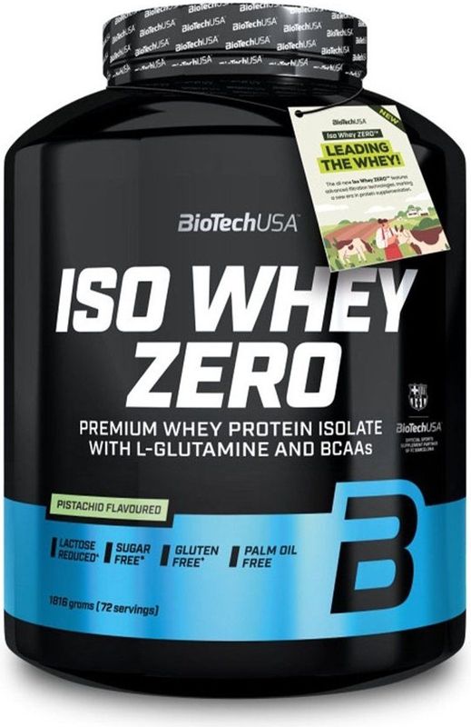 Eiwitshake - Iso Whey Zero - Smaakloos - Laag Lactosegehalte - Glutenvrij