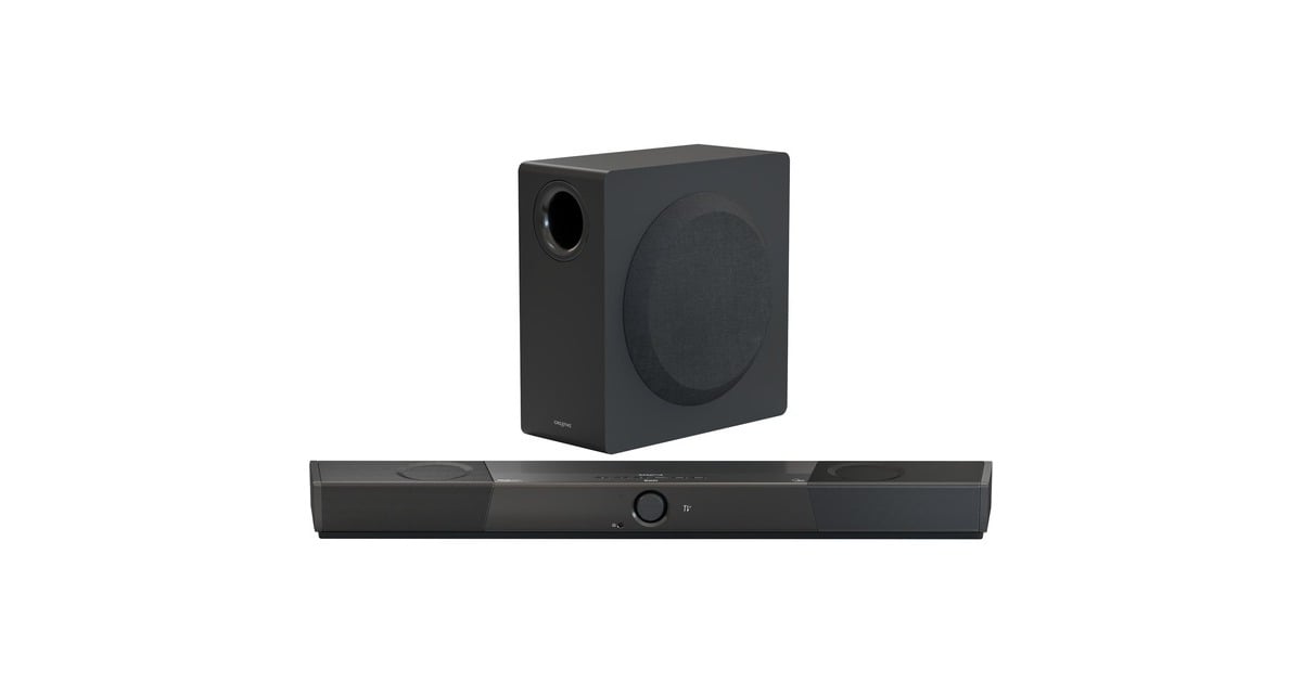 CreativeSXFI Carrier soundbar  (Zwart, Bluetooth, USB-C, Dolby Atmos)