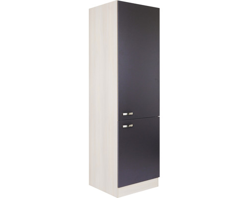 Optifit Porto220 voorraadkast BxDxH 60x57,1x206,8 cm antraciet mat gedemonteerd scharnier omkeerbaar (links of rechts te monteren)