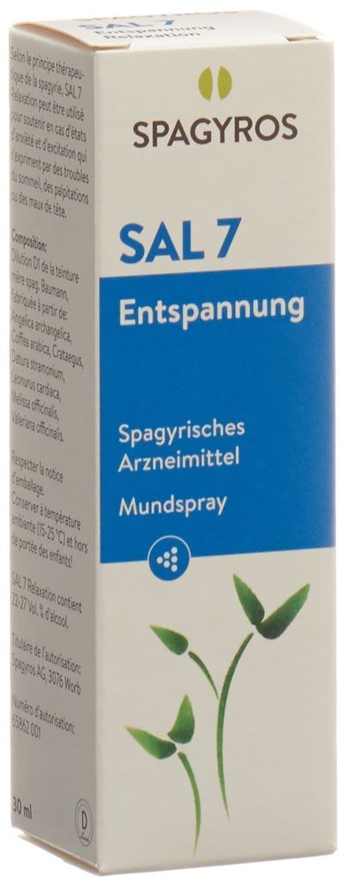 Spagyros SAL 7 Entspannung Mundspray Spray Fl 30 ml