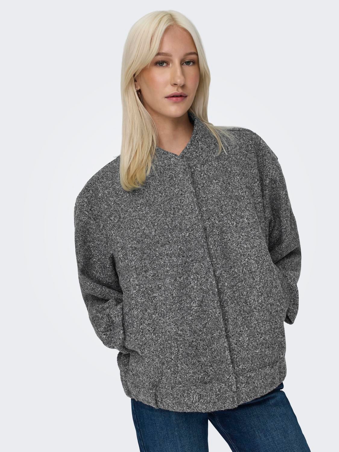ONLGA Blousonjacke Dark Grey Melange