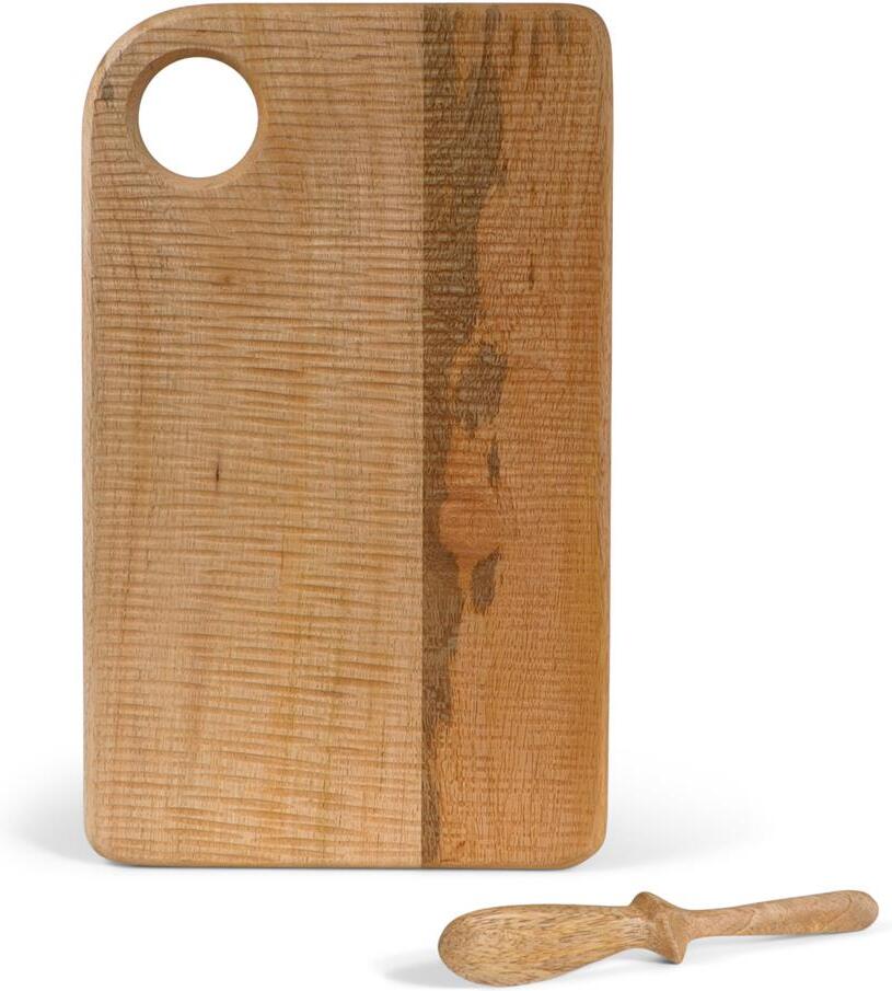 Senza boterbord met mes naturel 33 x 20 x 1,5 cm