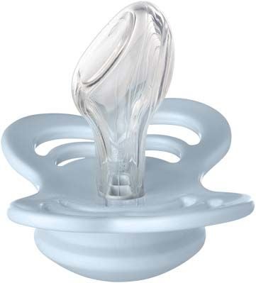 BIBS Couture Smokker 2-pack Latex Str 1, Iron/Baby Blue