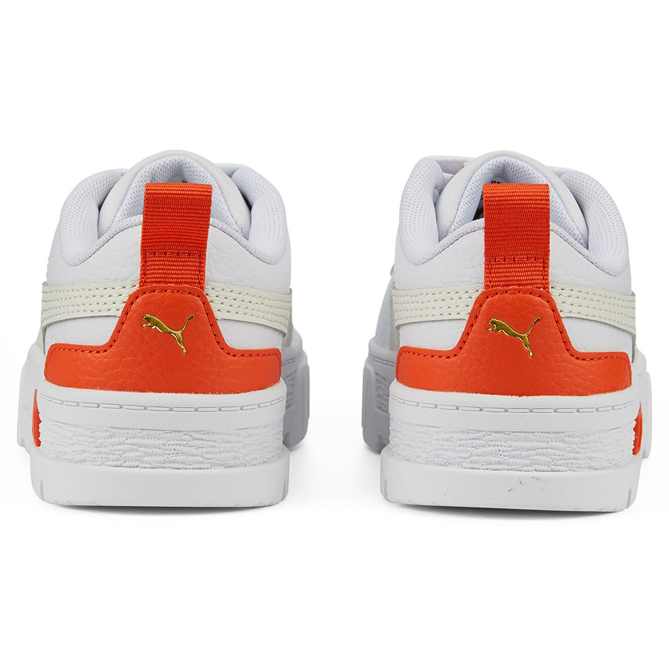 Puma Baskets Mayze Lth blanc/orange