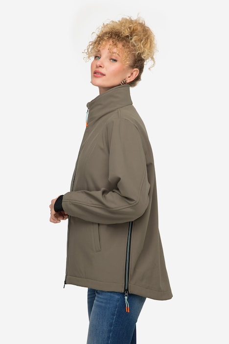 Softshell-Jacke, Fleece-Innenseite, Stehkragen, Zipper