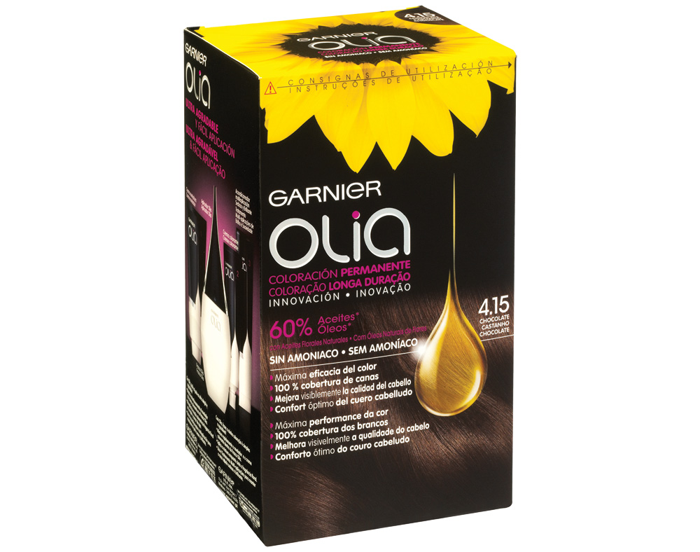 COLORAÇÃO OLIA GARNIER CASTANHO CHOCOLATE 4.15
