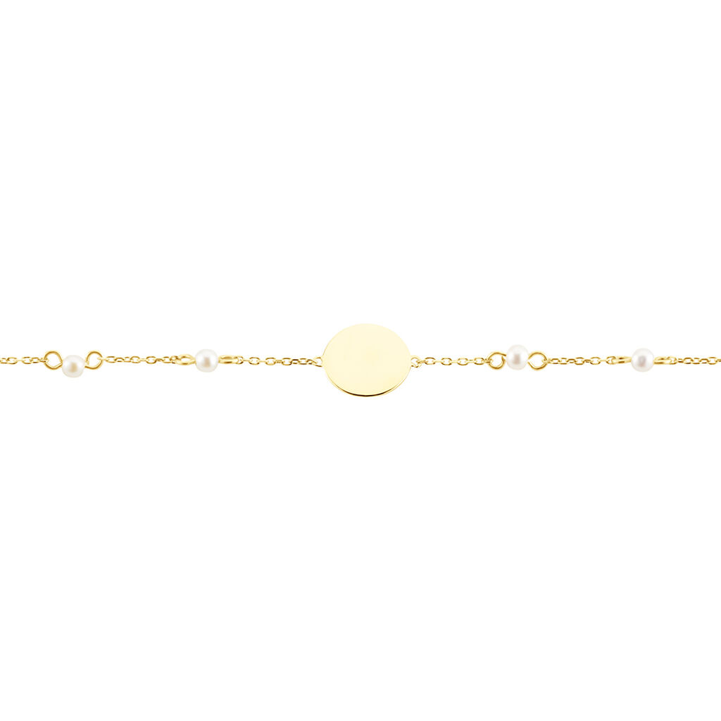 Bracelet Tiny Pearls Or Jaune Perle De Culture