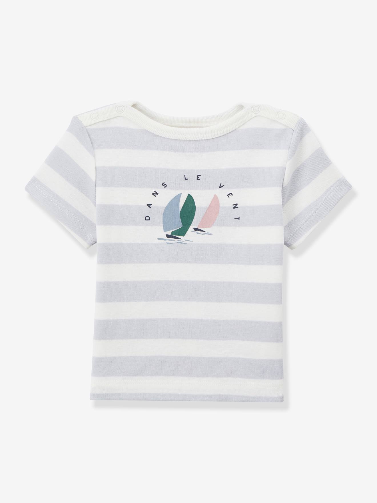 Camiseta infantil com decote canoa