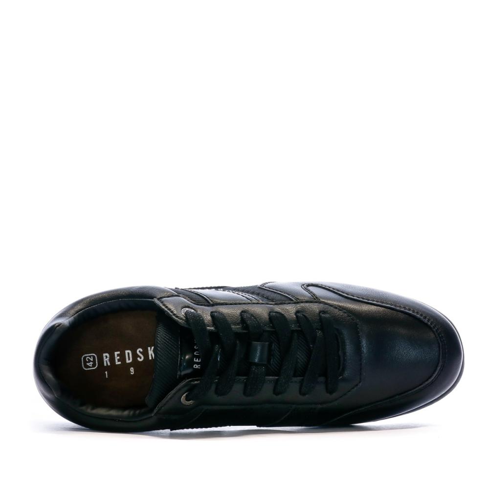 Redskins Baskets en Cuir Noir Homme Redskins Adjo