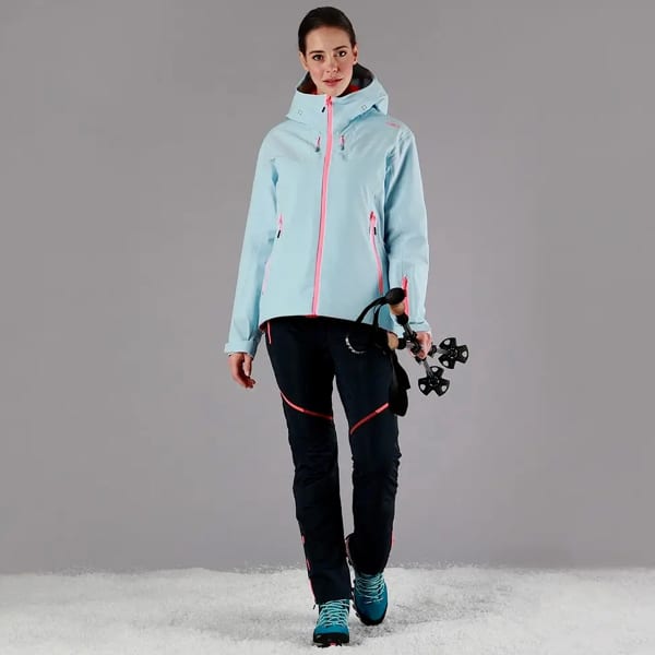Pantalon trail CMP WOMAN PANT HYBRID B.BLUE EWD FLUO