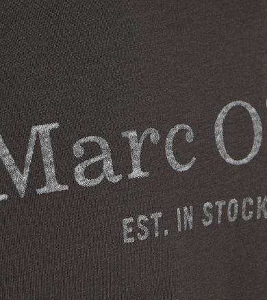 Marc O'Polo T-Shirt Logo Antraciet B21201251052-987 kopen