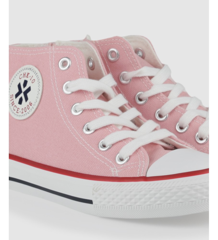 Botas de cano curto rosa Chika10 City Kids 02N