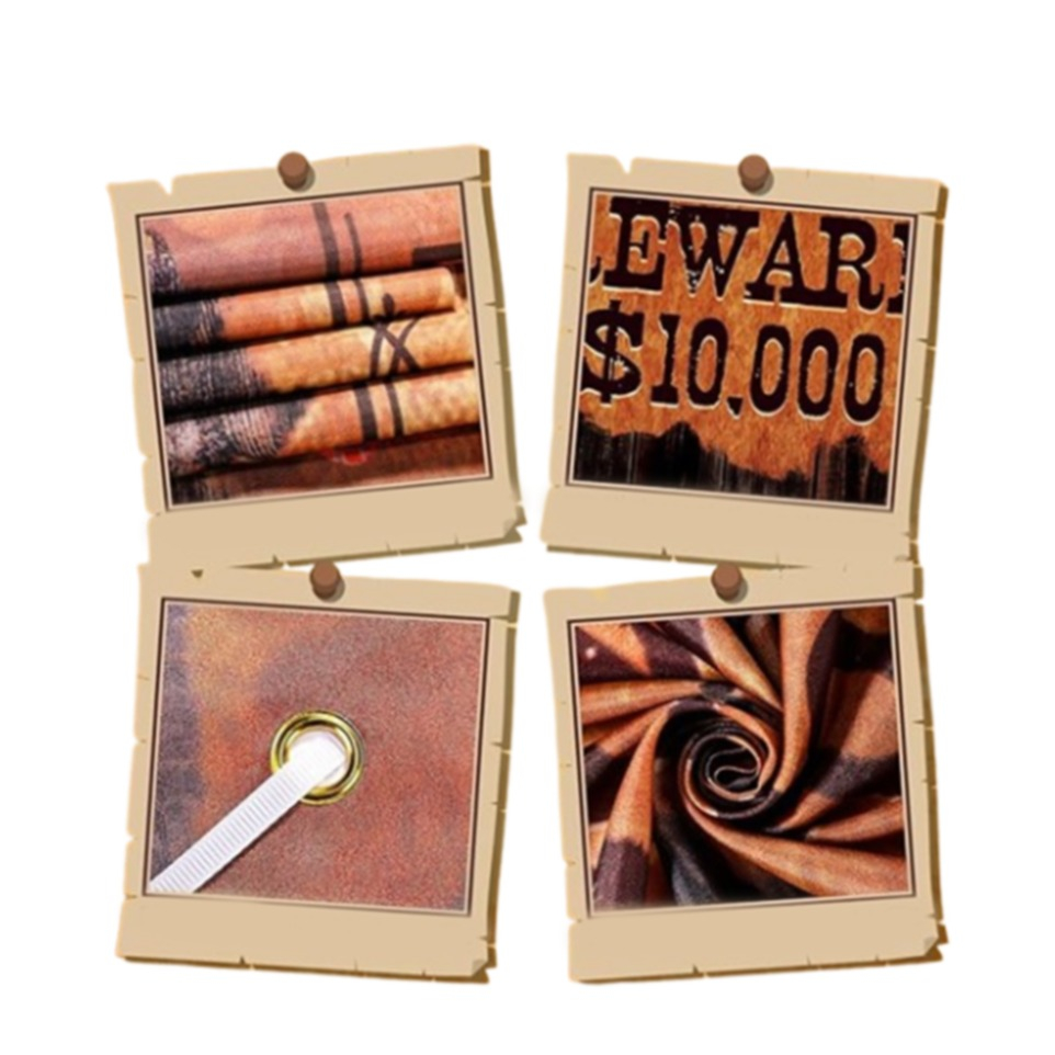 (180x90cm) Photo Booth Fotorequisite Western Country Party Deko Foto Hintergrund Banner Rahmen für lustige Bilder - Wanted Cowboy