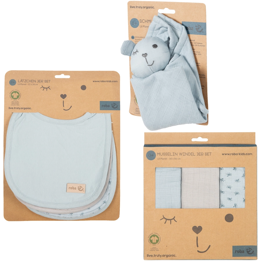 roba Geschenkset Baby Essentials Lil Planet türkis