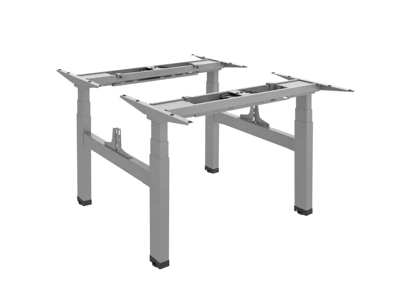 Ergo Office ER-404G Electric Double Height Adjustable Standing/Sitting Desk Frame without Desk Tops Gray
