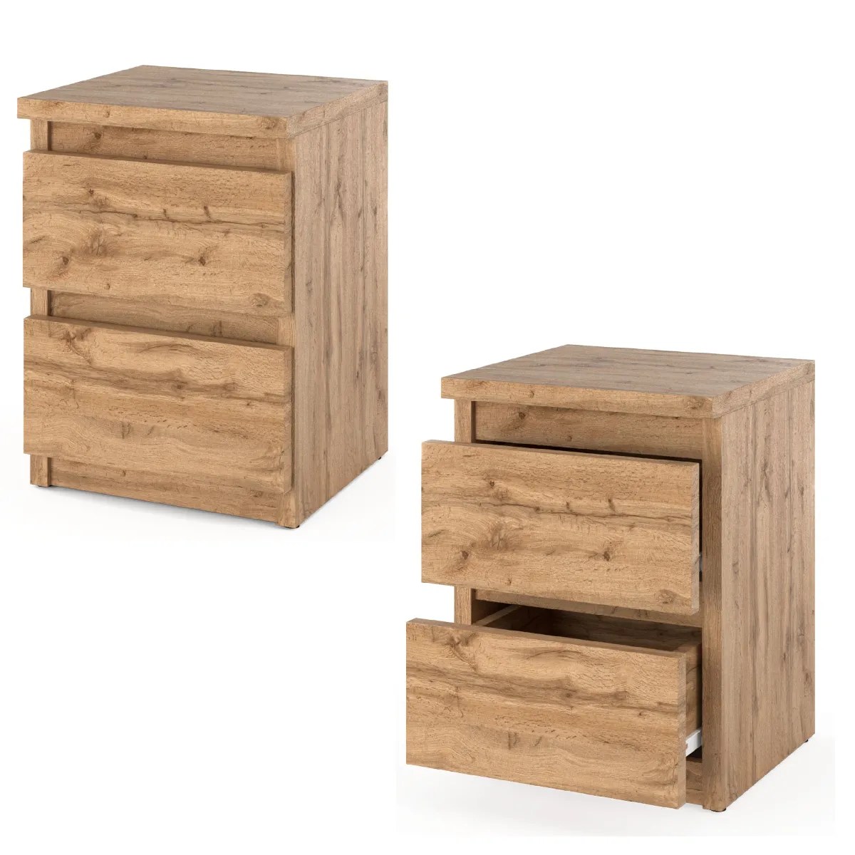 Table de chevet - Wotan - 2 tiroirs