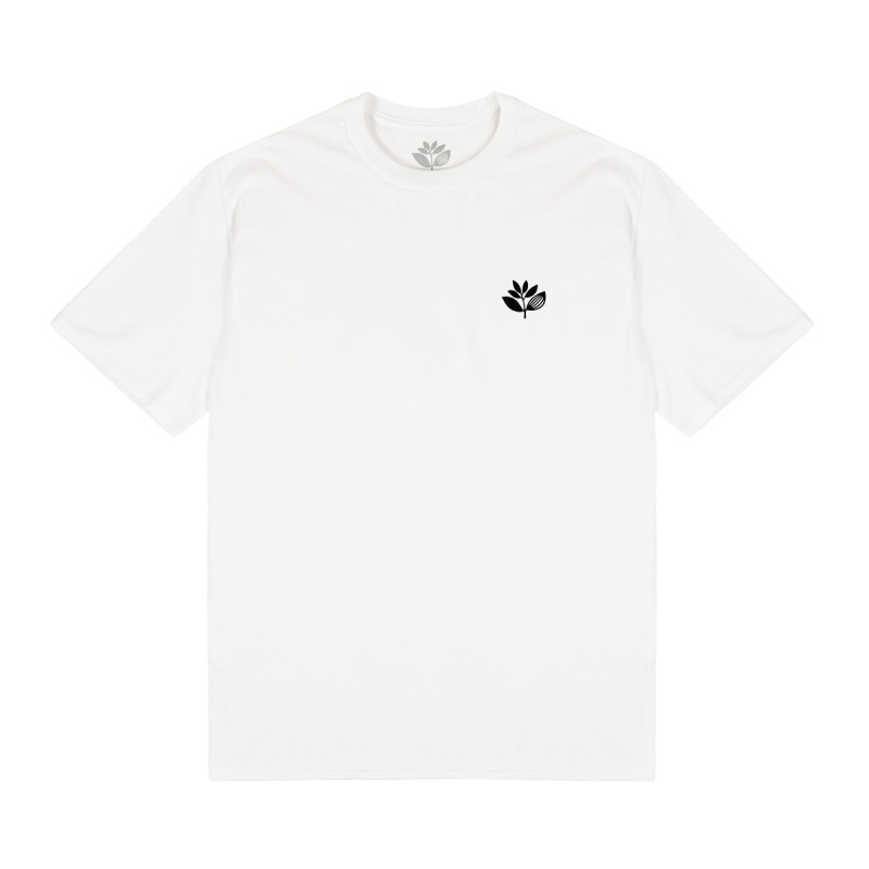 T-SHIRT CLASSIQUE À MOTIFS PLANTES - BLANC